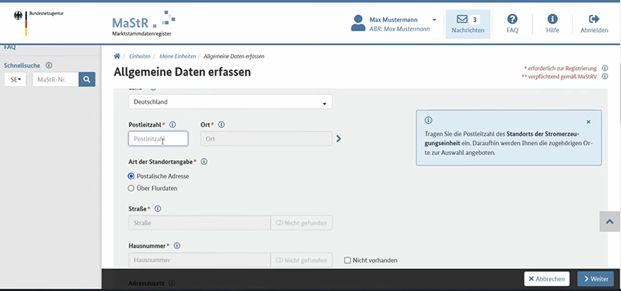 Balkonkraftwerk Anmeldung Registrierung Schritt 12